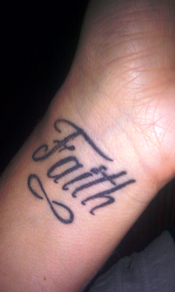 Faith Tattoo On Wrist