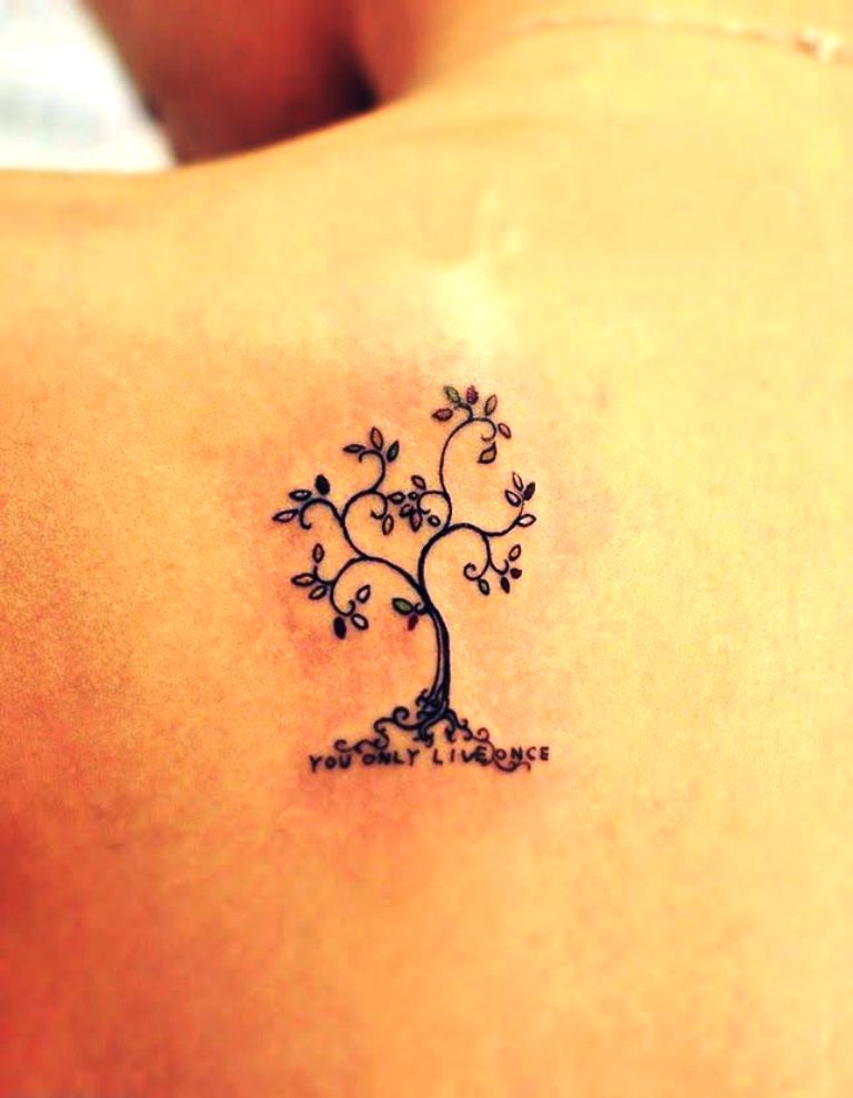 Feminine Tree Tattoo Designs