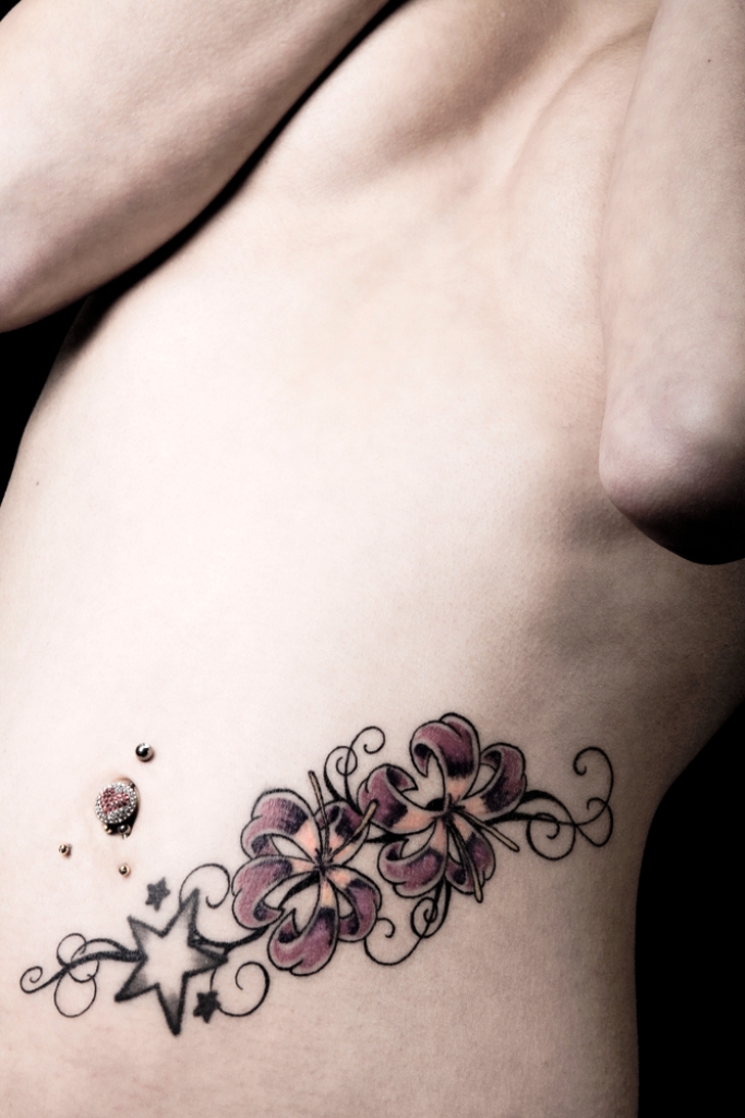 Flower Tattoo Designs On Hip
