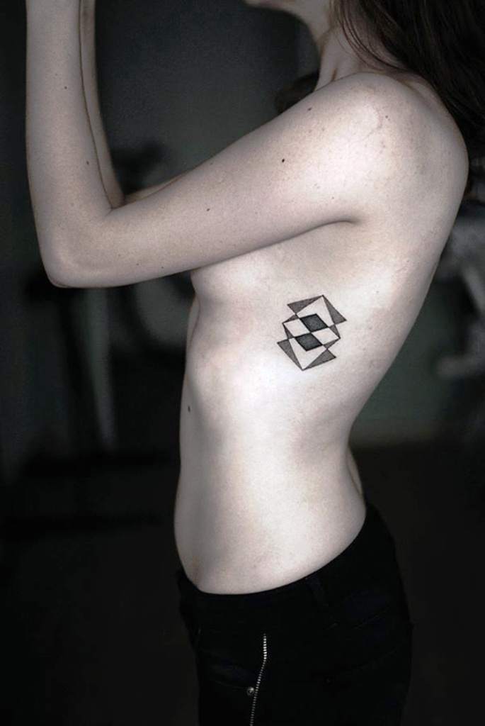 Geometric Side Tattoo