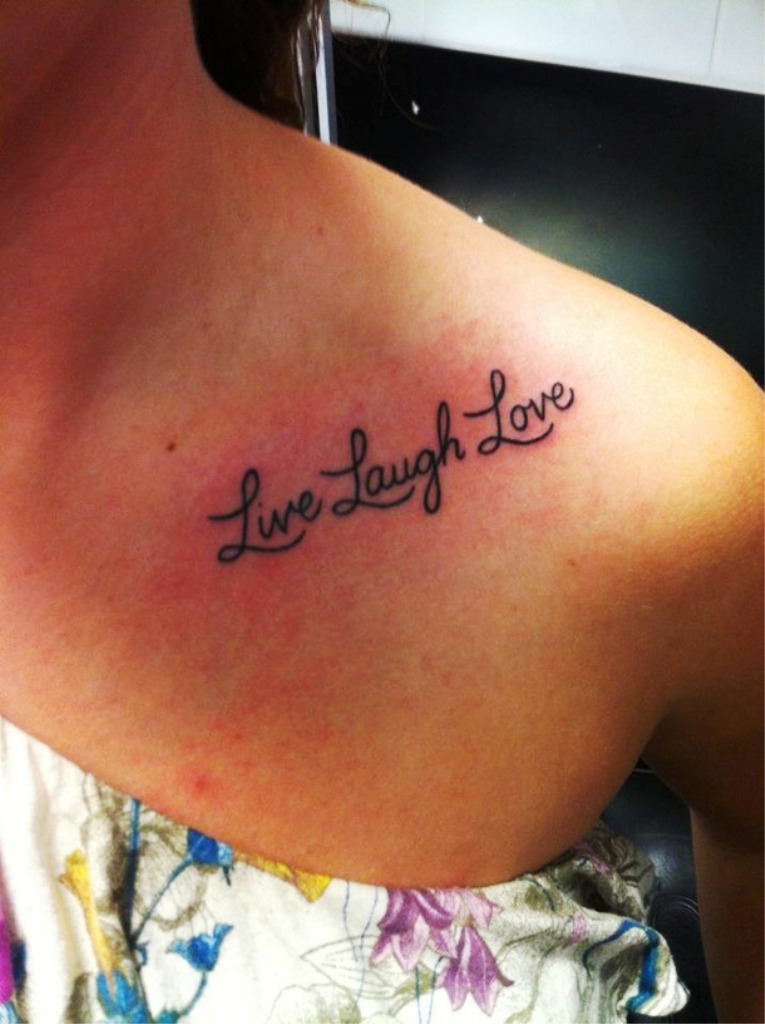 Girl Love Quote Tattoos