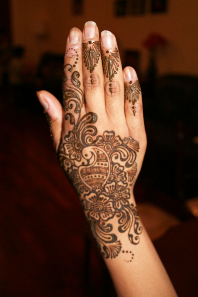Hand Mehndi Arabic Henna Designs