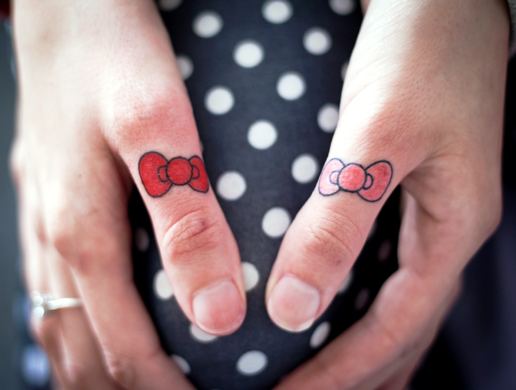 Hello Kitty Bow Tattoo