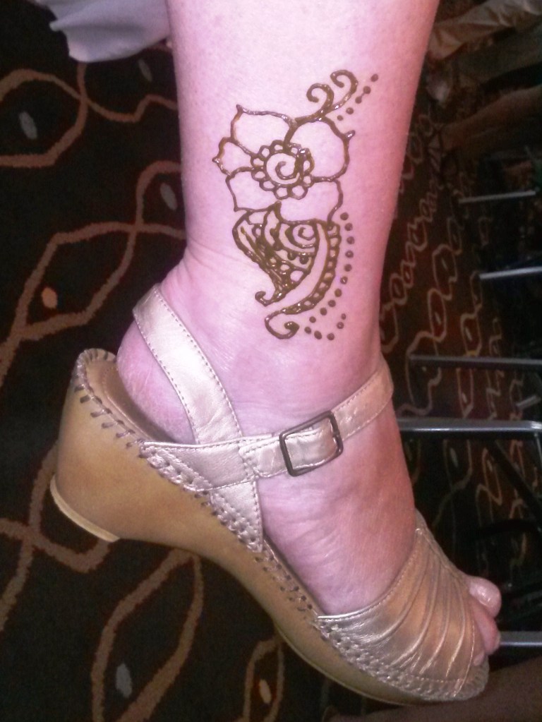 Henna Design on the ankle