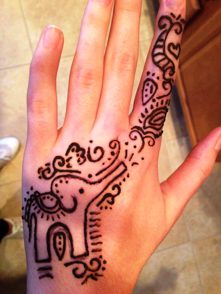 Henna Elephant Tattoo