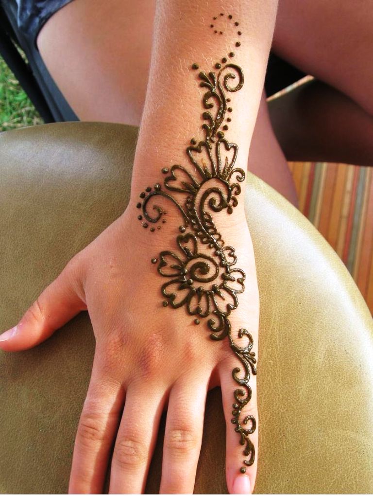 Henna Flower Tattoos