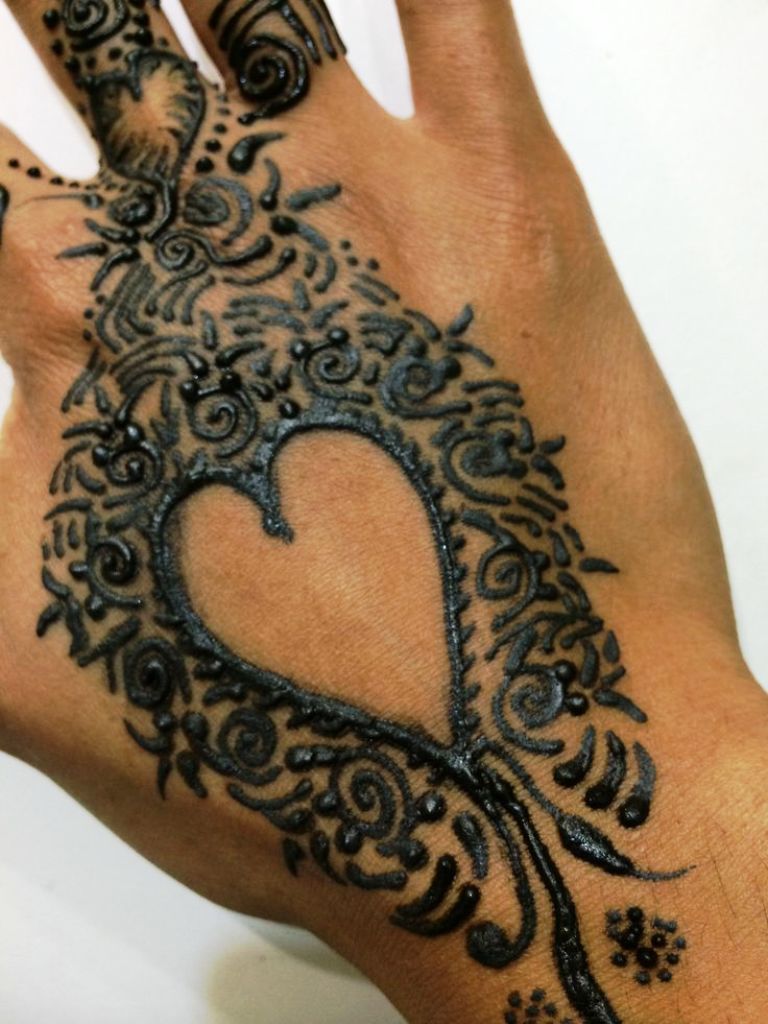 Henna Heart Designs