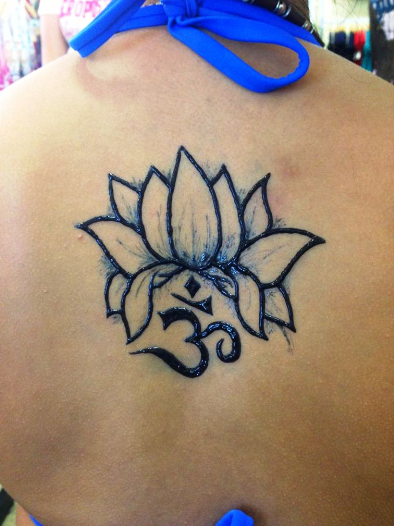 Henna Lotus Flower Tattoo 2016