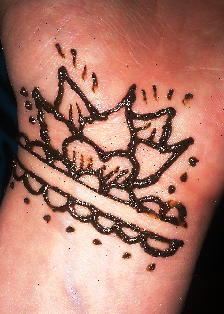 Henna Lotus Flower Tattoo.