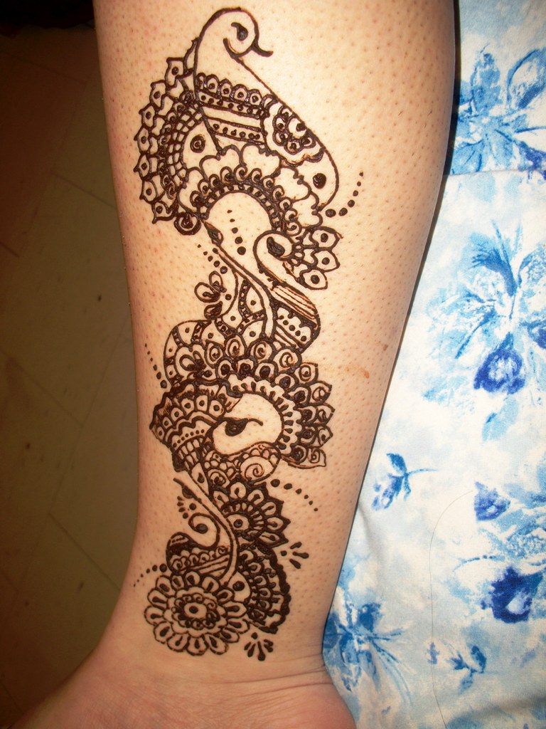 Henna Peacock Design
