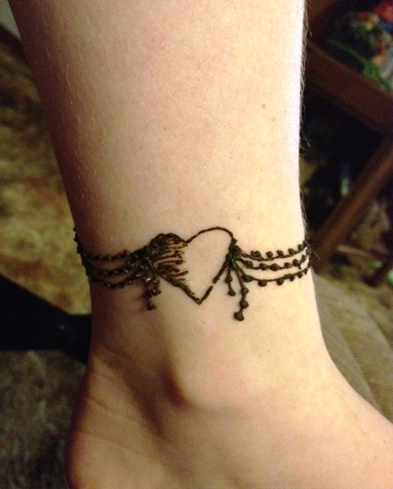 Henna Tattoo Designs On Ankle