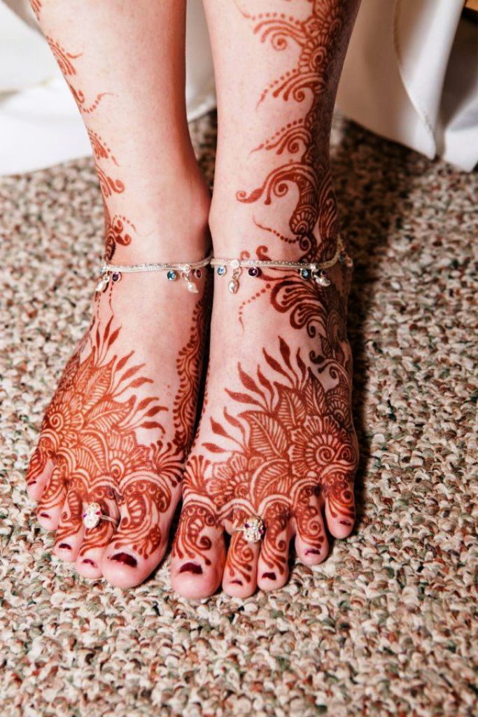 Henna Tattoo On Foot