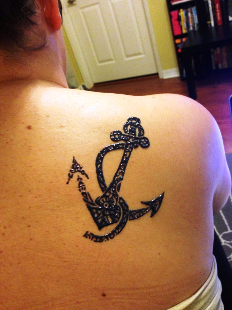 Henna Tattoo On Shoulder...