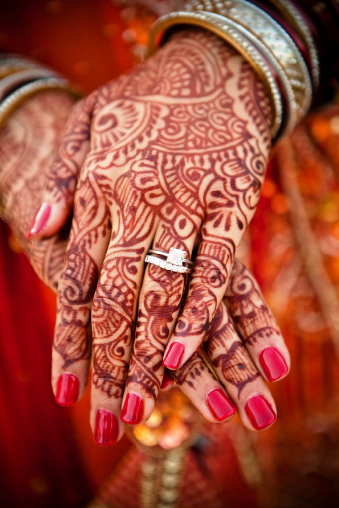 Henna Tattoo Wedding Rings