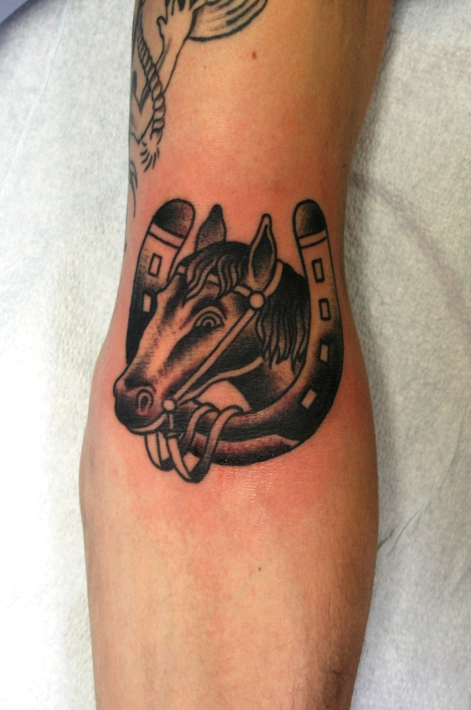 Horse Head Horseshoe Tattoos