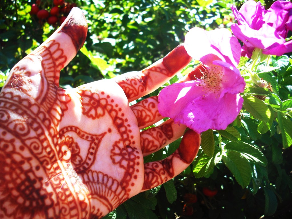 Indian Rose Henna Designs