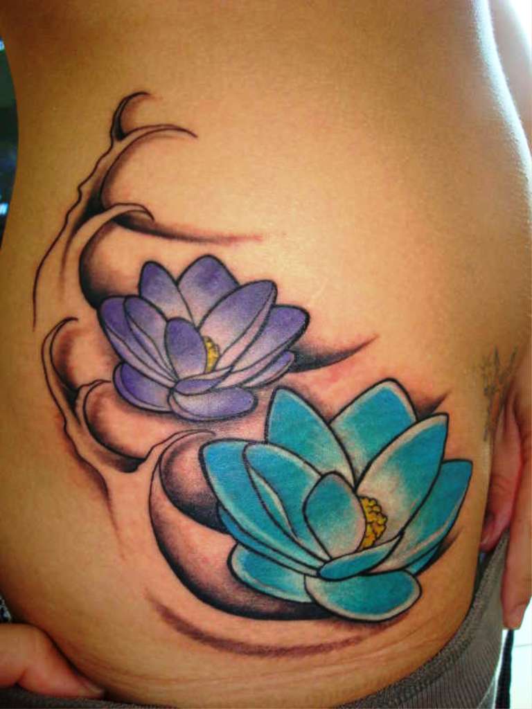 Lotus Flower Tattoo Design.