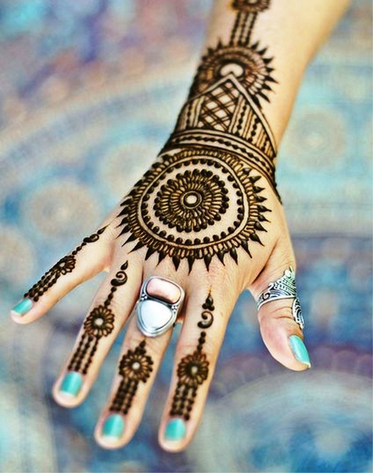 Mandala Henna Hand Designs