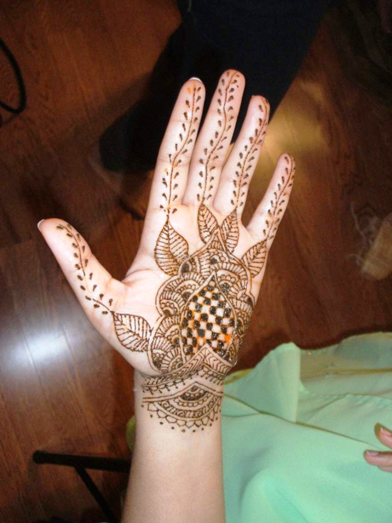 Mehndi Hand Design