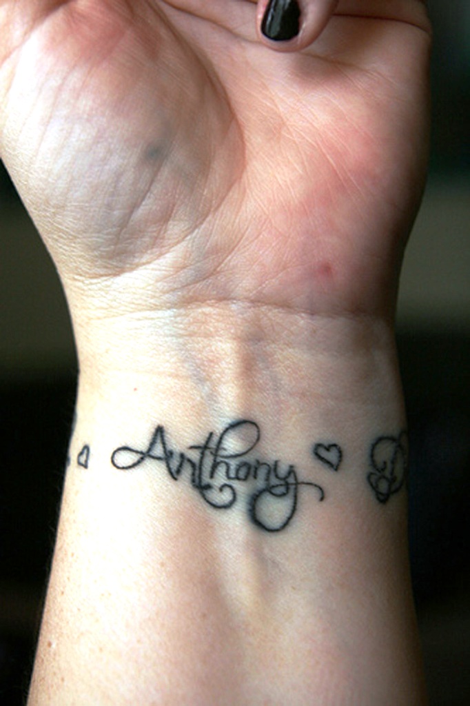 Name Tattoo Designs On Wrist