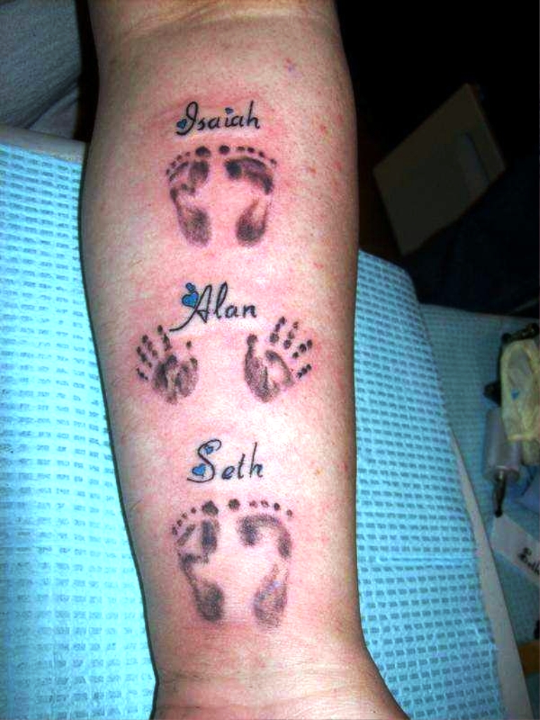 Pretty Tattoos with Kids Names