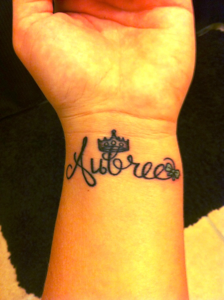Princess Crown Tattoos with Name