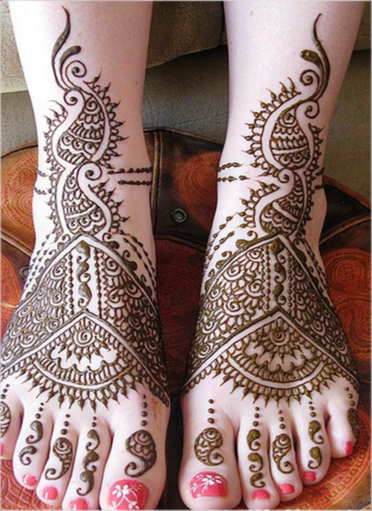 Rajasthani Mehndi Designs for Feet