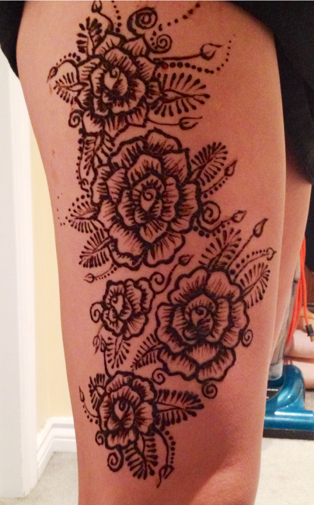 Rose Henna Tattoo Designs..