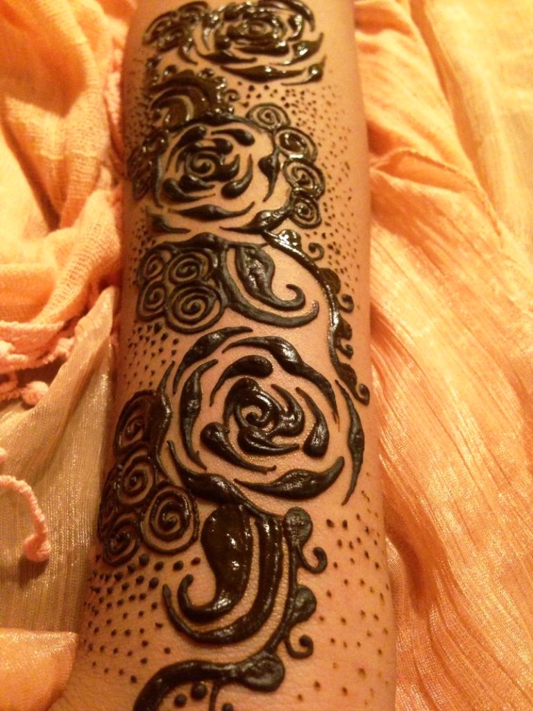 Rose Henna Tattoo Designs
