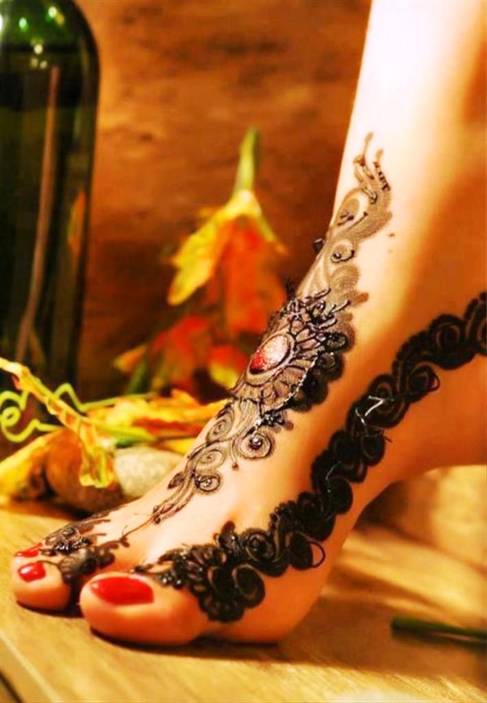 Simple Henna Designs Feet
