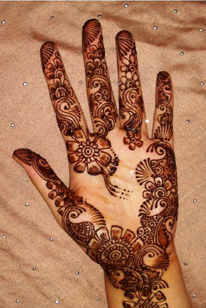 Simple Mehndi Designs for Hands.