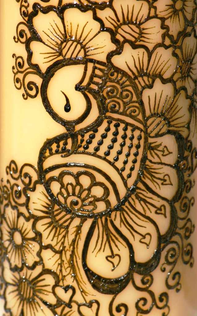 Simple Peacock Henna Designs