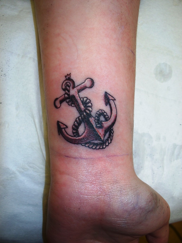Small Anchor Tattoo.