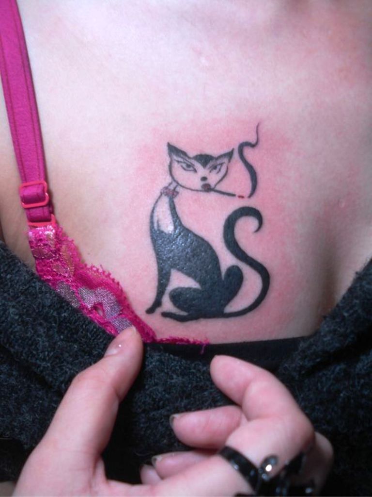 Small Cat Tattoos for Women