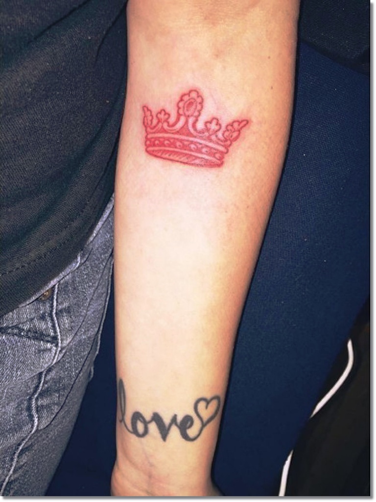 Small Crown Tattoo On Wrist