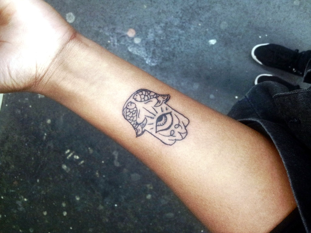 Small Hamsa Hand Tattoo