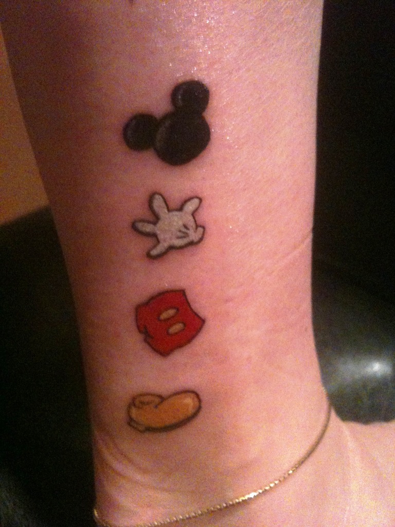 Small Mickey Mouse Tattoo