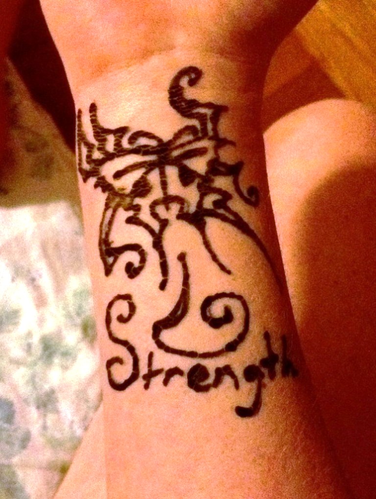 Strength Tattoo Designs.