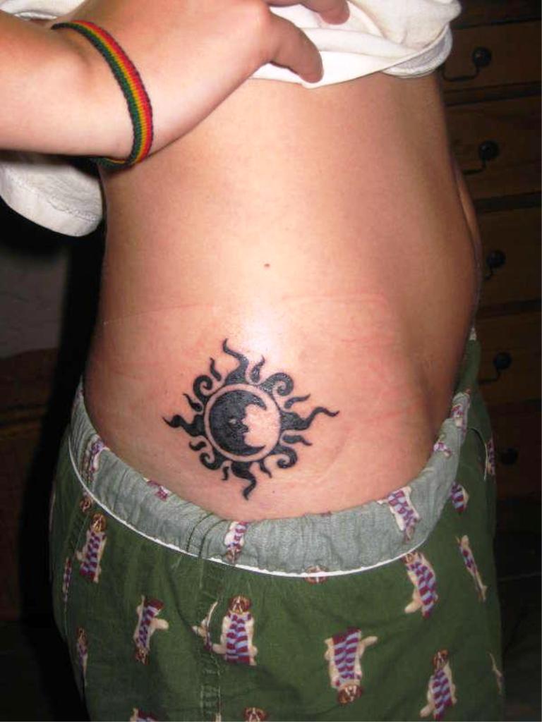Sun and Moon Tattoos for Women