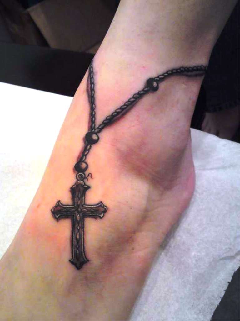 Tattoo Crosses for Women Ankle