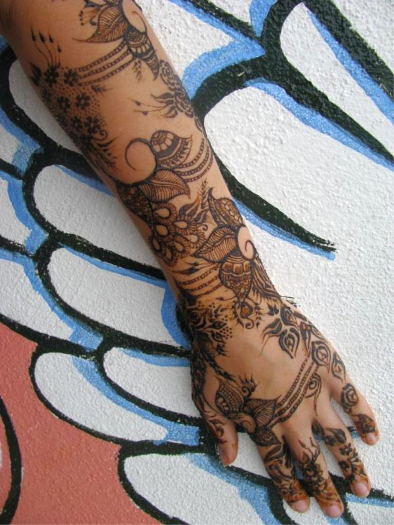 Traditional Henna Tattoo Flower Designs