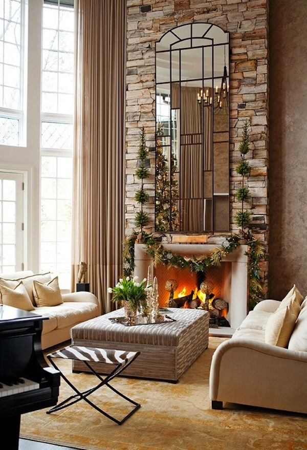 modern-christmas-mantel-decorating-ideas