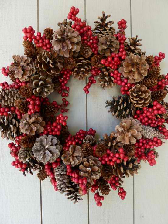 pine-cone-crafts-christmas-wreath-ideas
