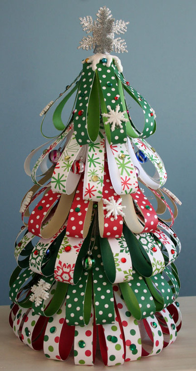 ribbon-christmas-tree-craft