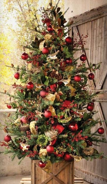 rustic-christmas-tree-decorations