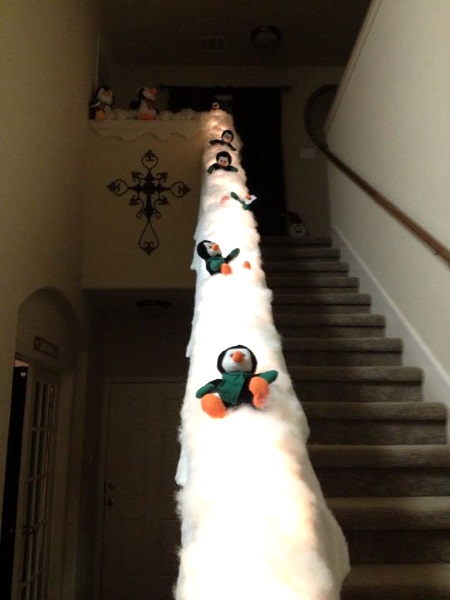 stair-christmas-decorations-penguins-sliding