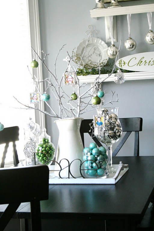 turquoise-and-silver-christmas-centerpieces
