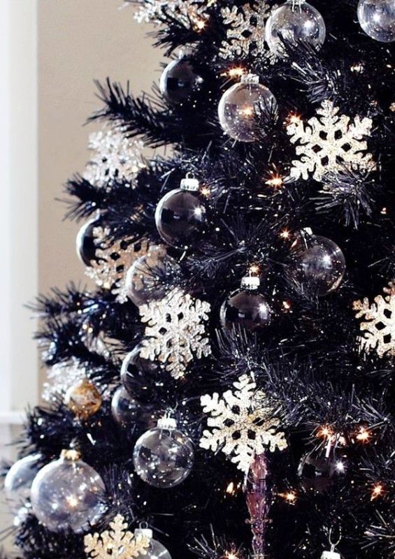 black-christmas-tree-decoration-ideas