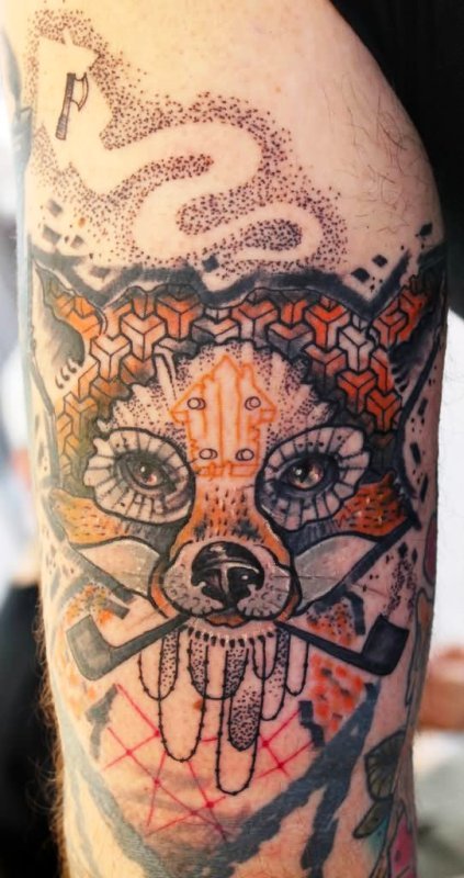 abstract-fox-tattoo