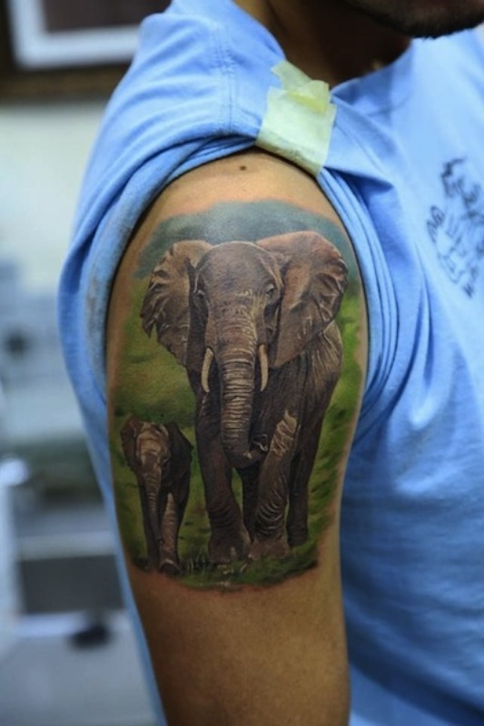animal-tattoo-elephant